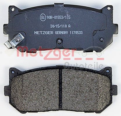 METZGER 1170533 Bremsbelagsatz, Scheibenbremse